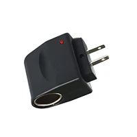 eu us plug car cigarettes lighter adapter universal 220v ac wall power to 12v dc converter wall power socket adapter auto
