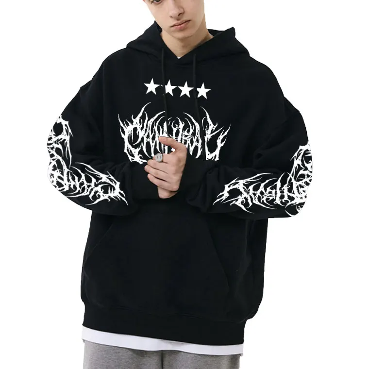 

Hip Hop Rapper Playboi Carti Graphic Print Hoodie Men Women Loose Hoodies Male Streetwear Man Vintage Gothic Hooded Sweatshirt