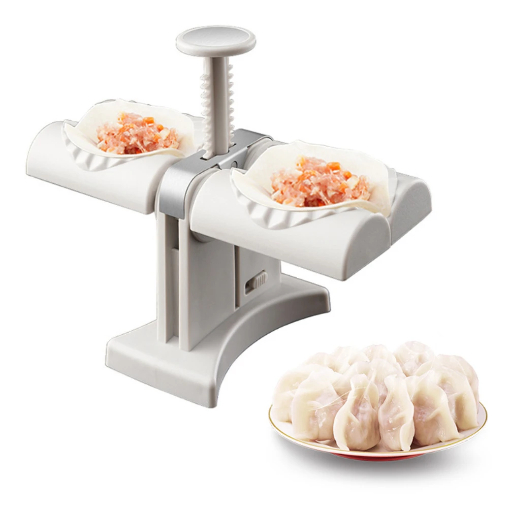 

Dumpling Maker Wrap Two at A Time Double Head Automatic Dumpling Maker Pastry Tool Best Utensils Ravioli Dumpling Maker Wrapper