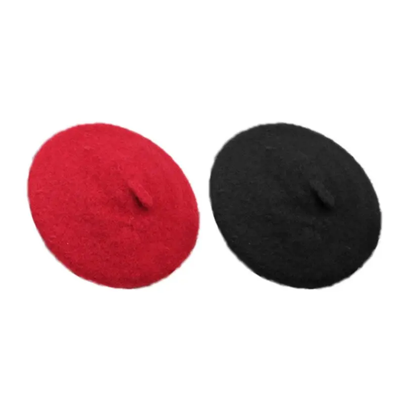 

Pet Winter Warm Hat Pet Dog Costume Accessories 2 Sizes S/for Cute Solid Color Beret Dog Costume for Pet Puppy Dropship