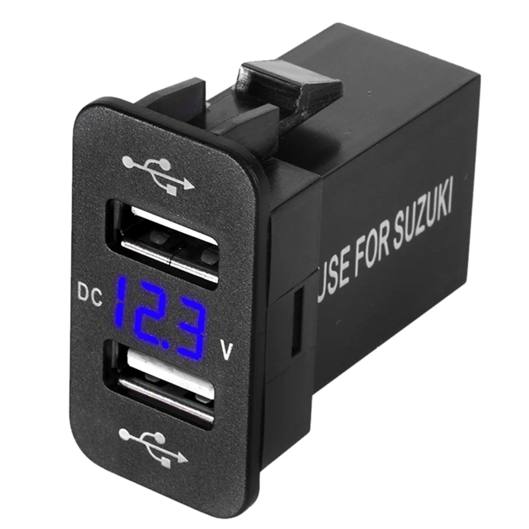 

Автомобильное зарядное устройство с двумя USB-портами, 12-24 В