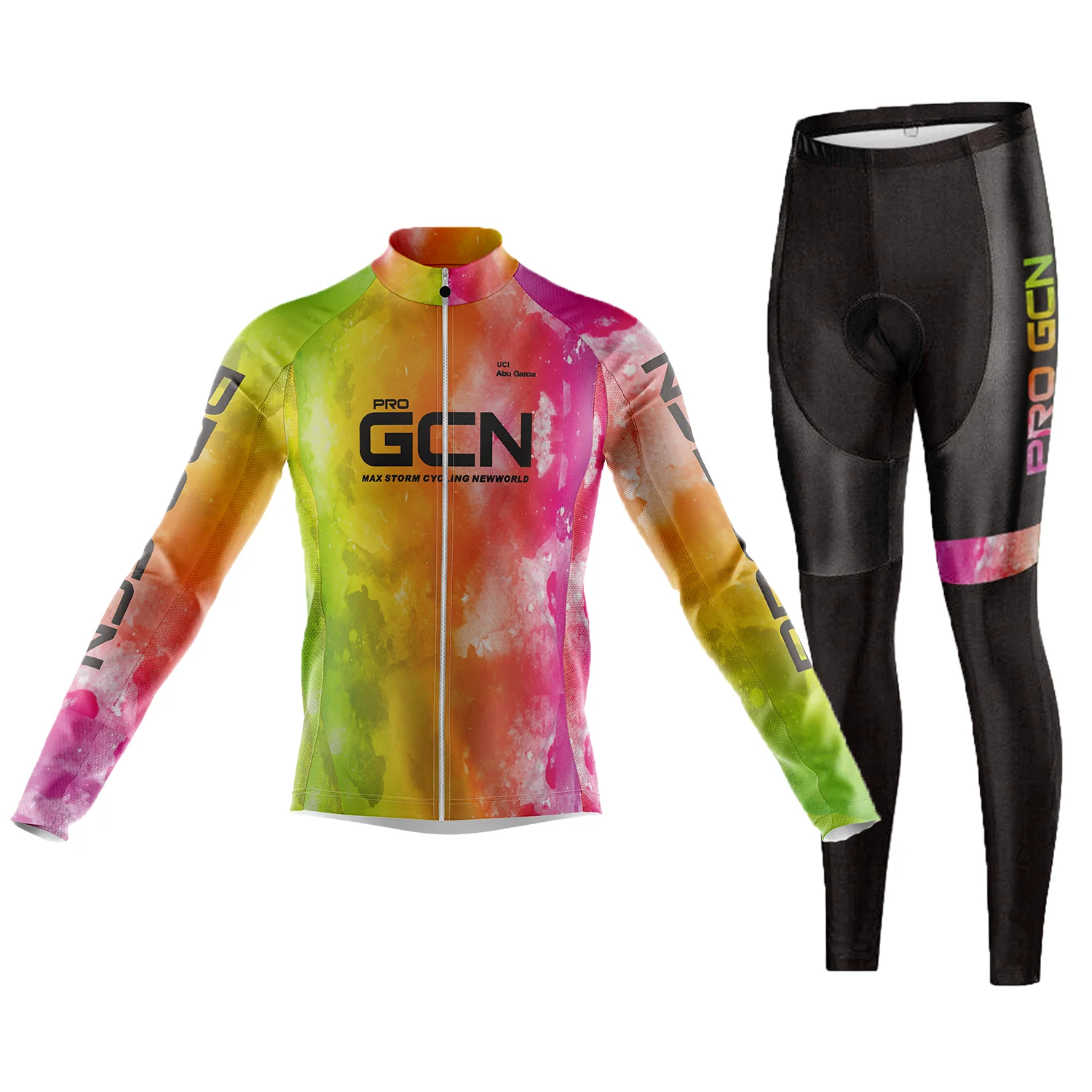 

2023 Профессиональный Gcn осенний комплект велосипедных брюк с нагрудником Ropa горный велосипед Джерси 9D гелевые велосипедные брюки с длинным рукавом костюм