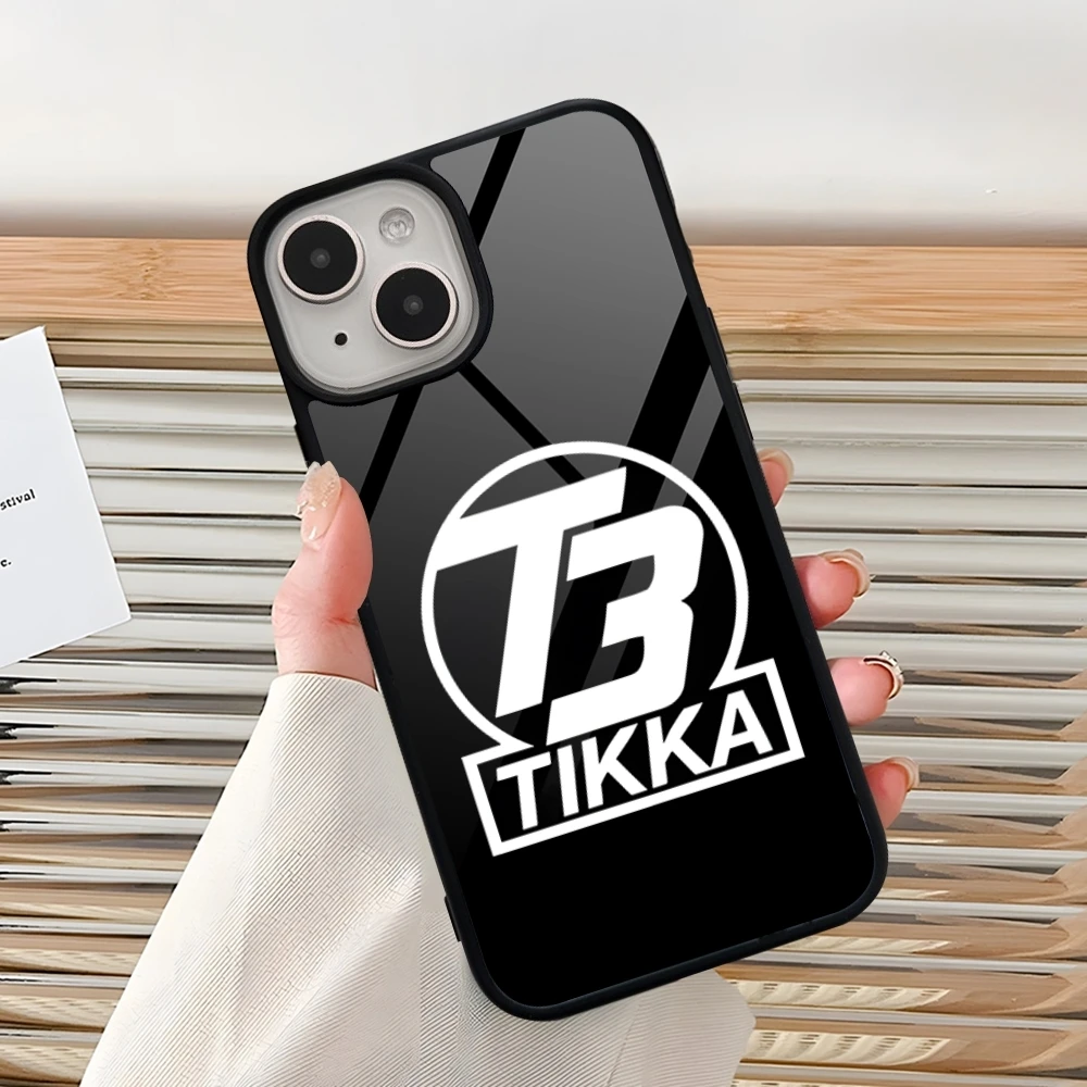 Tikka T3 Logo Phone Case For Iphone 15 Pro Max 14 12 11 13 Mini 16 8 7 Plus X Xs XR PC+TPU Design Back Cover