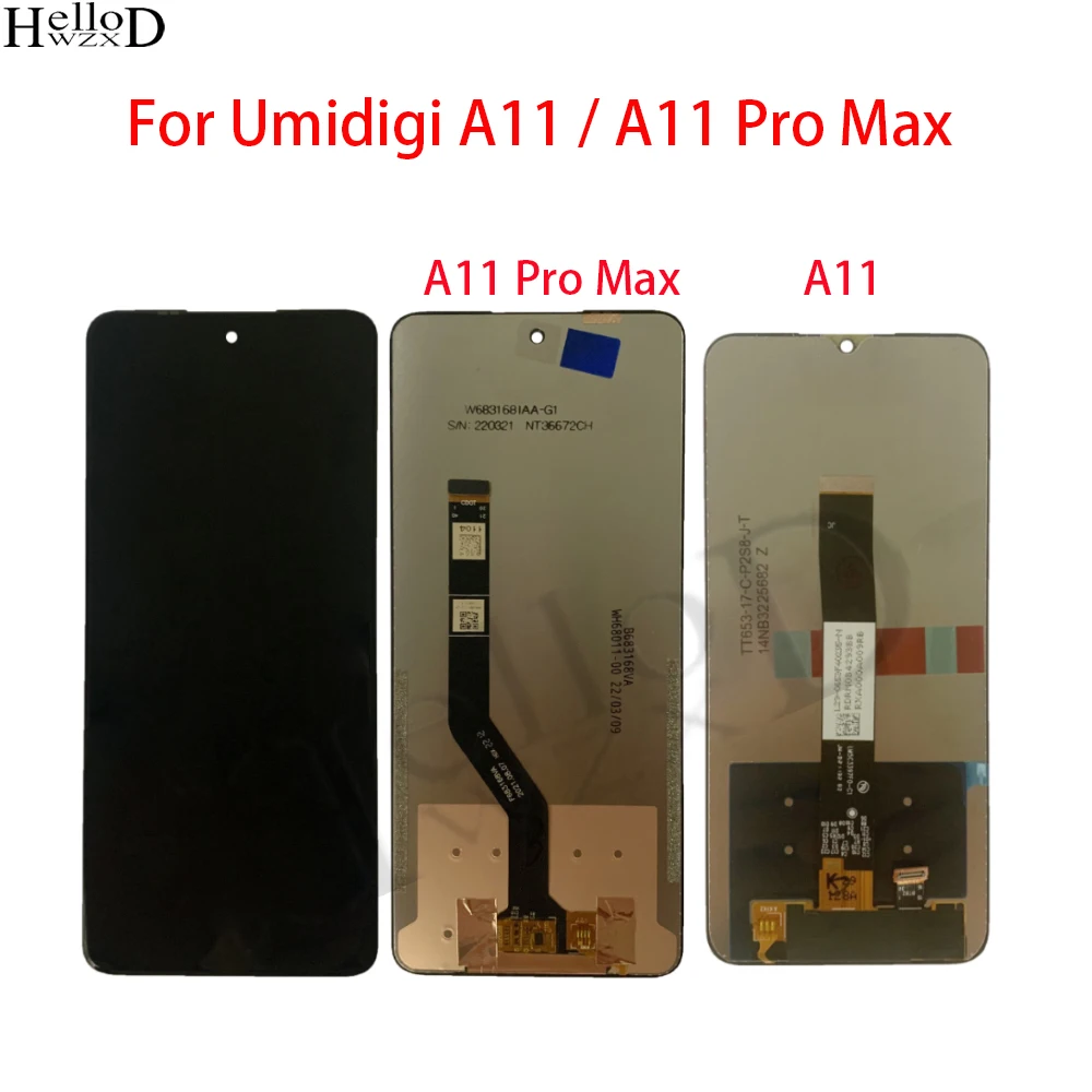 

For Umidigi A11 Pro Max LCD Display Touch Screen Digitizer Assembly For UMI Umidigi A11 Display LCD Replacement