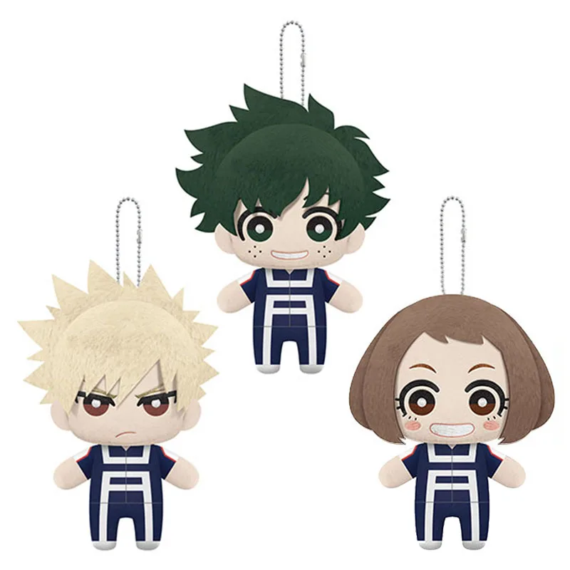 

Anime Boku No Hero Academia 15CM Plush Pendant Toys Deku Midoriya Izuku Bakugou Katsuki Uraraka Ochako Doll My Hero Academia Toy