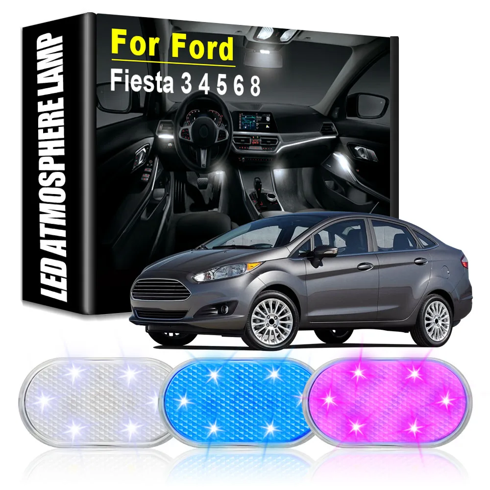 

Car LED Atmosphere Lights Car Rechargeable Touch Lamps Auto Goods Car Accessories Auto Tools Gadgets for Ford Fiesta 3 4 5 6 8