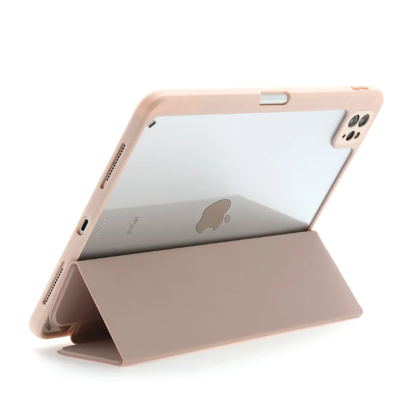 

Acrylic Stand Case For iPad Air 3 2019 Pro 10.5 11 Cases For Air 4 10.9 inch Transparent Back Cover Magnetic Slim Funda Pen Slot
