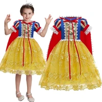 3 10 years children birthday party costumes snow white dress for girls princess accessories kids cosplay christmas evening dress