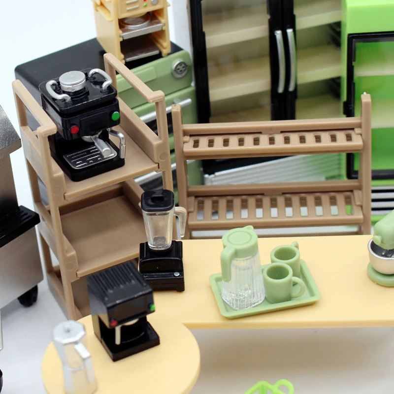 Кукольный домик сделай сам мини круглый стол микро-модель сцены спальня Семейные