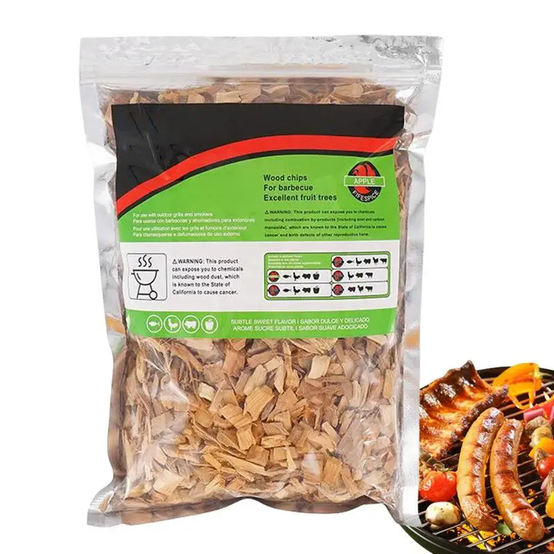 

Wood Chips Bbq Wood Chips BBQ Smoked Sawdust Low Ash Content Bag Storage For Barbecue Fertilizer Smoky Flavor