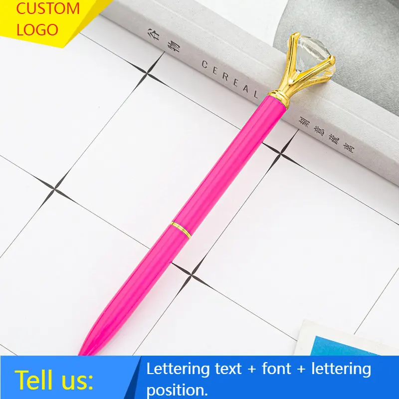 

100pcs Customized Logo or Name Mohamm 1Pc 0.5mm Lovely Cartoon Gel Pen Student Signature Creative Stationery School Supplies
