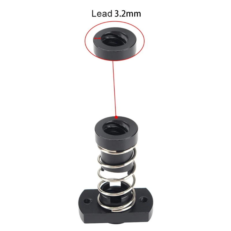 

T8 Anti-backlash Lead Screw Nut Brass POM for Ender3 CR10 3D Printer Part