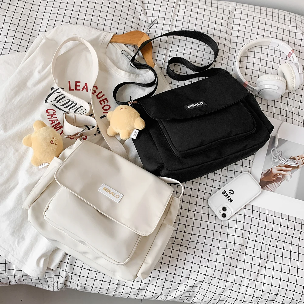 

Модная женская сумка-мессенджер, вместительная дамская сумочка через плечо с откидным карманом, Студенческая ранец для офиса и путешествий...