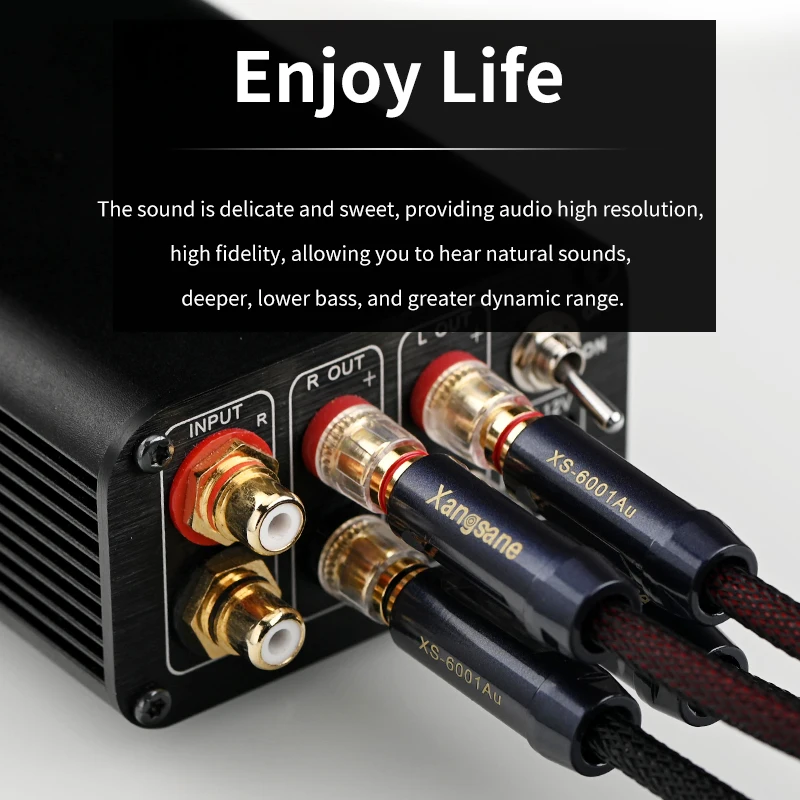 Аудиокабель для динамиков 6N OFC HiFi Магнитный провод динамика с разъемом типа банан