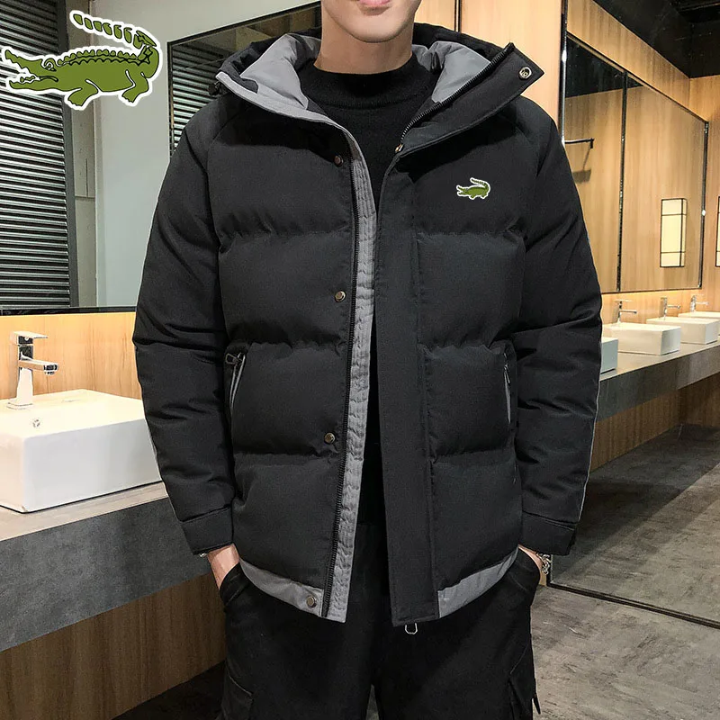 2022 Winter Men's High-quality Warm Windproof Cotton Jacket Fashion Casual Thickened Print Cotton Coat Coat