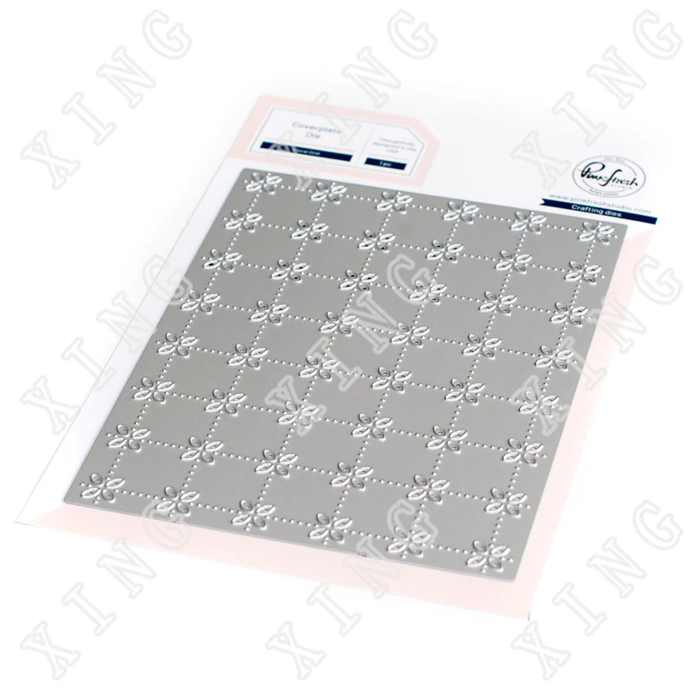 

2022 New Floral Grid Coverplate Cutting Dies Diy Craft Paper Greeting Cards Diary Album Scrapbooking Decoration Embossing Molds