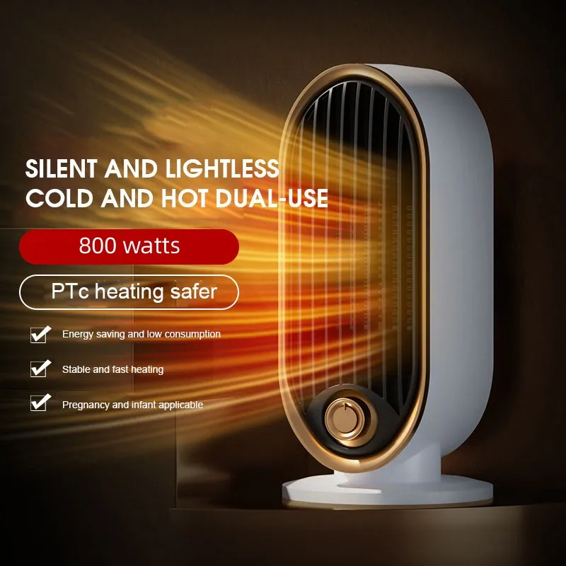 

800W Electric Heater Portable Desktop Fan Heater PTC Ceramic Heating Warm Air Blower Home Office Warmer Desk Heater For Room