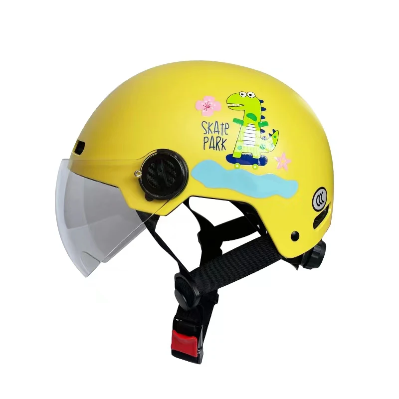 High Quality ABS Half Face Cute Printing Design Motor Cycle Electric Motorcycle Helmet Kids 3-8 Cute And Stylish Sport Helmet