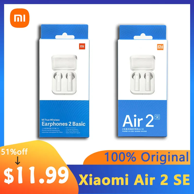 TWS-наушники Xiaomi Air 2 SE с поддержкой Bluetooth 5 0 и сенсорным управлением |