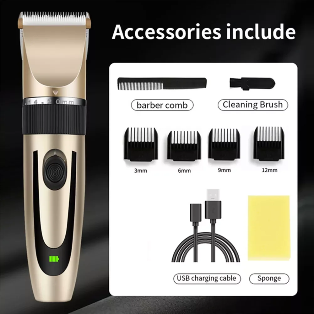 USB Hair Trimmer Split End Repair  Hair And Beard Shaver Professional Men  Hair Cutting Machine For Barbershop