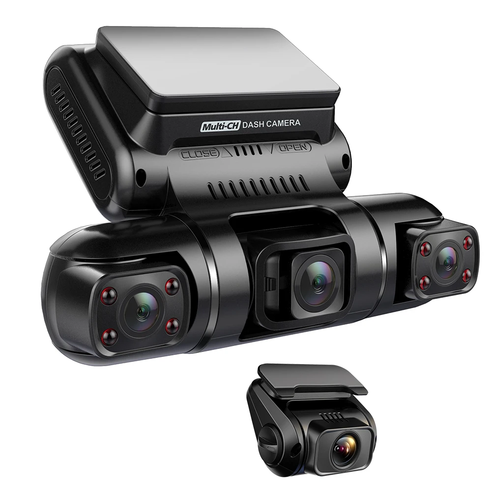 

4 Channel Car DVR Built-in GPS 2K 1440P Car Video Recorder Loop Recording Car Camcorder G-Sensor Parking Monitor 360 Panorama HD