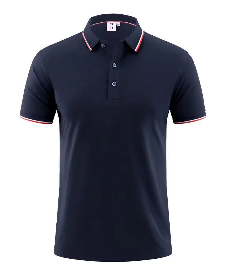 

Summer men's new casual short-sleeved polo shirts High quality business men's tops Men's breathable polo shirts for men and wome