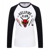 summer hellfire club long sleeve loose women tshirt cotton graphic tee tops o neck t shirts