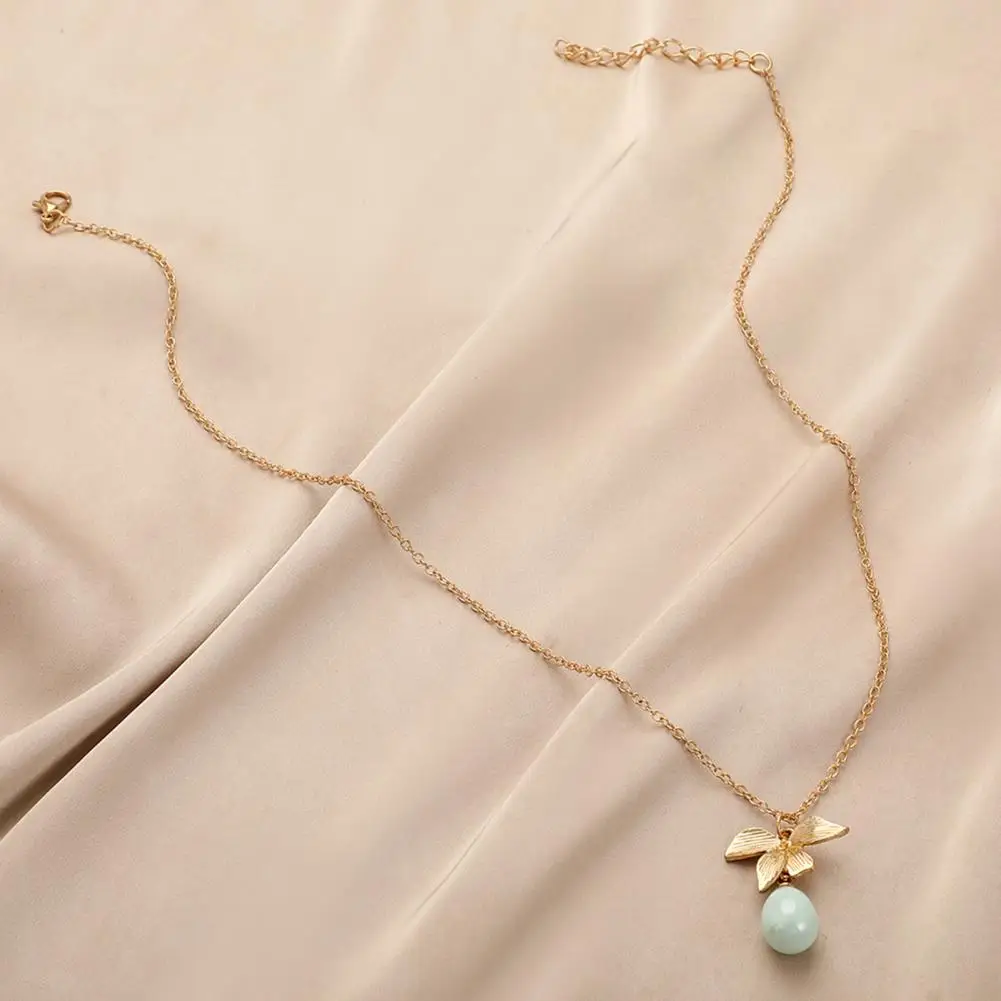 

Women Necklace Trendy Accessory Geometric Adjustable Leaf Necklace Jewelry Accessory Pendant Necklace Clavicle Necklace