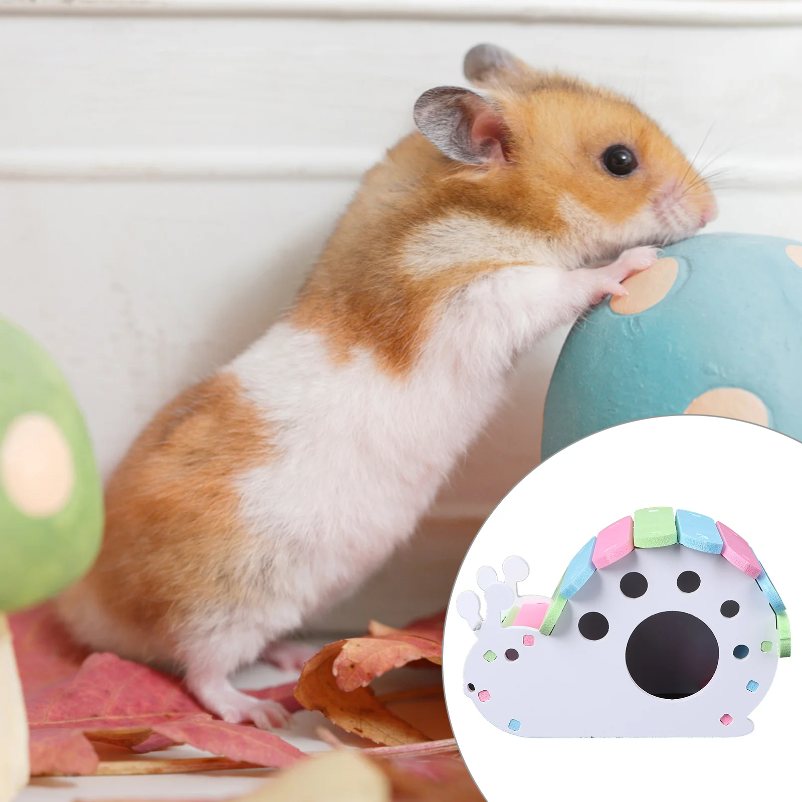 

Toys Hamster Supplies Small Pet Habitat Pets Wooden House Nest