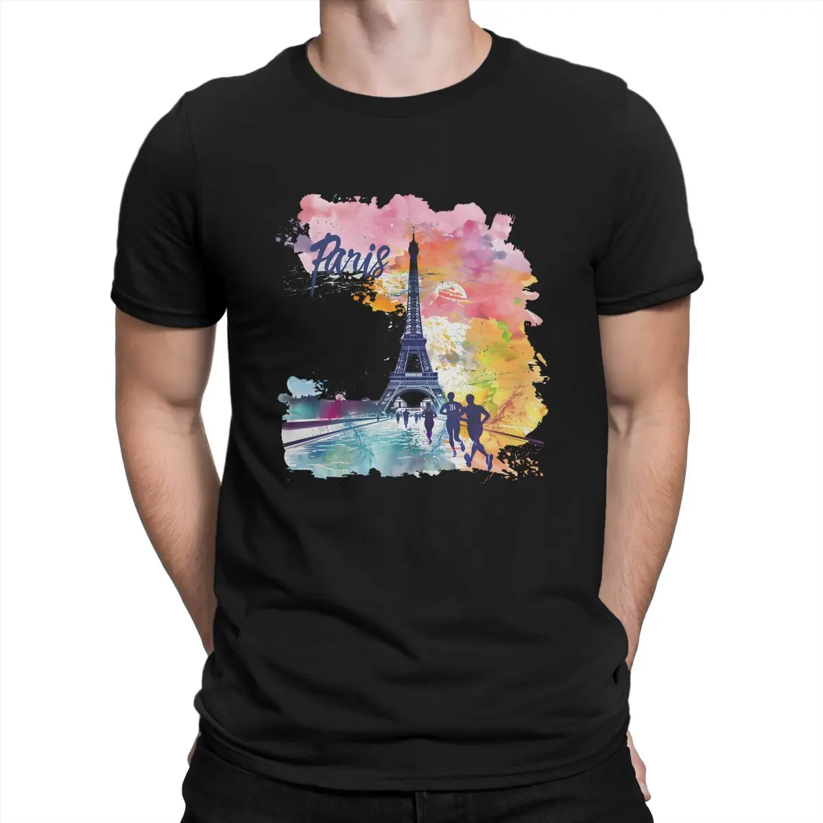 Футболка для отдыха с Французской Эйфелевой башней в стиле хип-хоп футболка