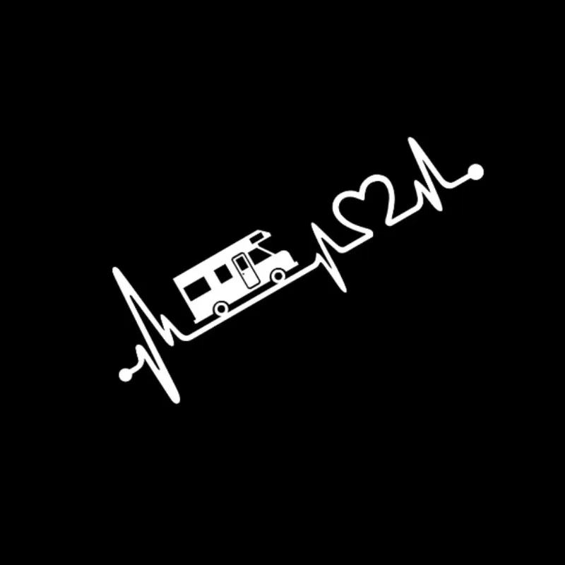 Электрокардиограмма декоративные наклейки полосы для дома на колесах кемпера