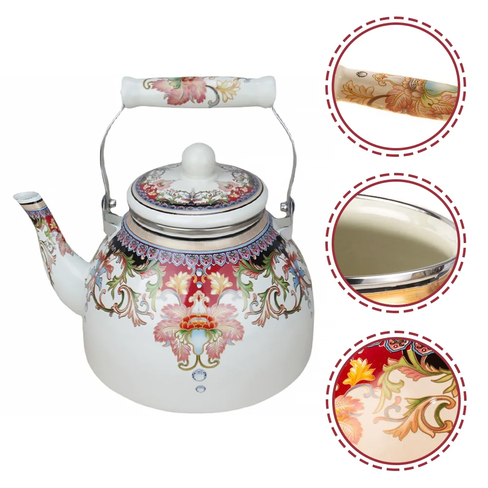 

Термостойкий чайник для ресторана, эмалированный чайник, чайник для дома и ресторана, чайник, контейнер