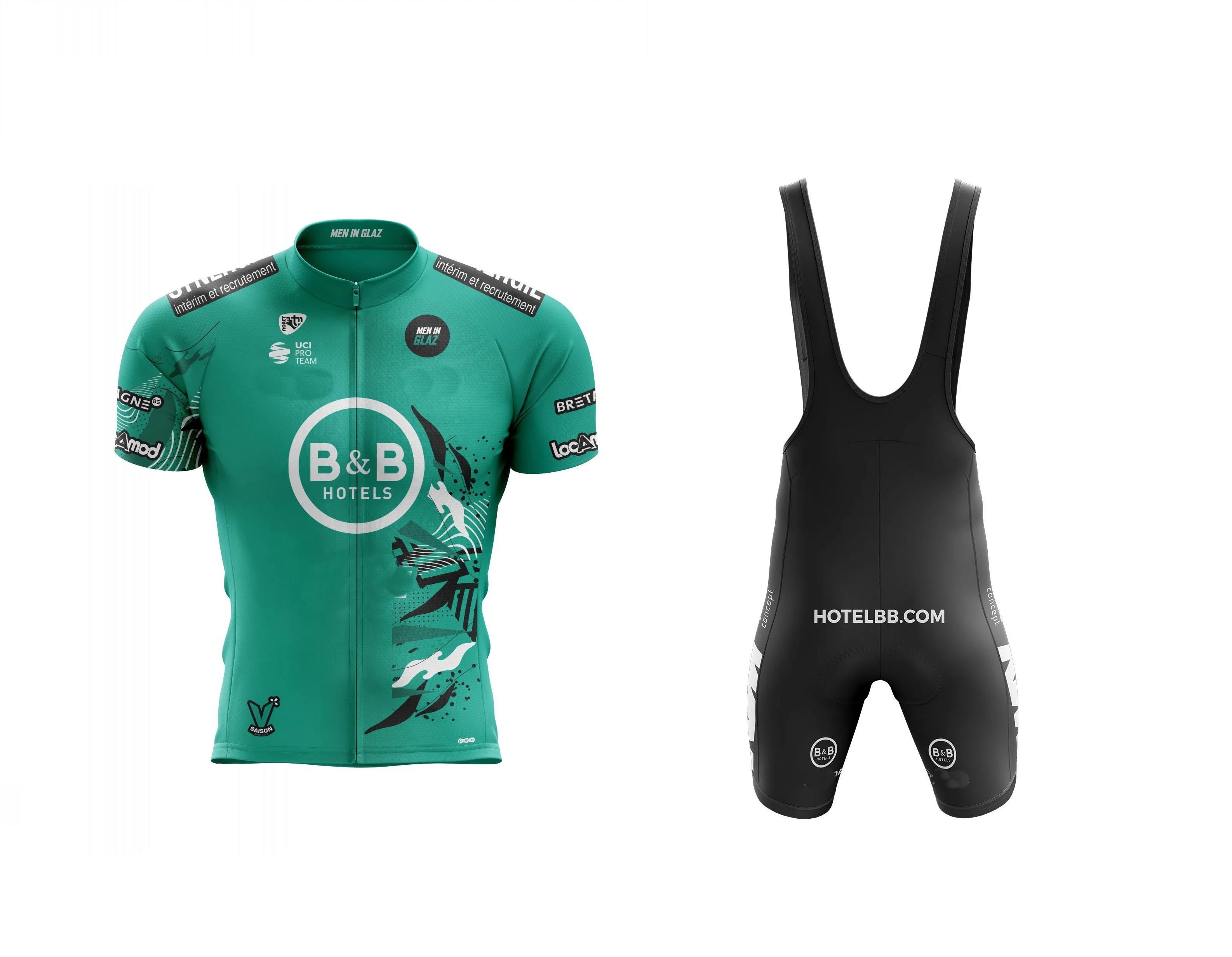 

LASER CUT 2022 B&B HOTEL Team SHORT SLEEVE CYCLING JERSEY SUMMER CYCLING WEAR ROPA CICLISMO+BIB SHORTS