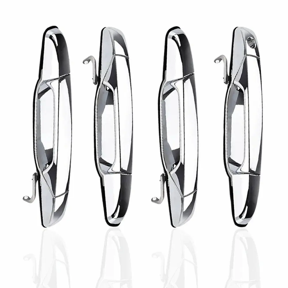 

4x Chrome Door Handle For Chevrolet Tahoe GMC Yukon Sierra Denali Around 07-13