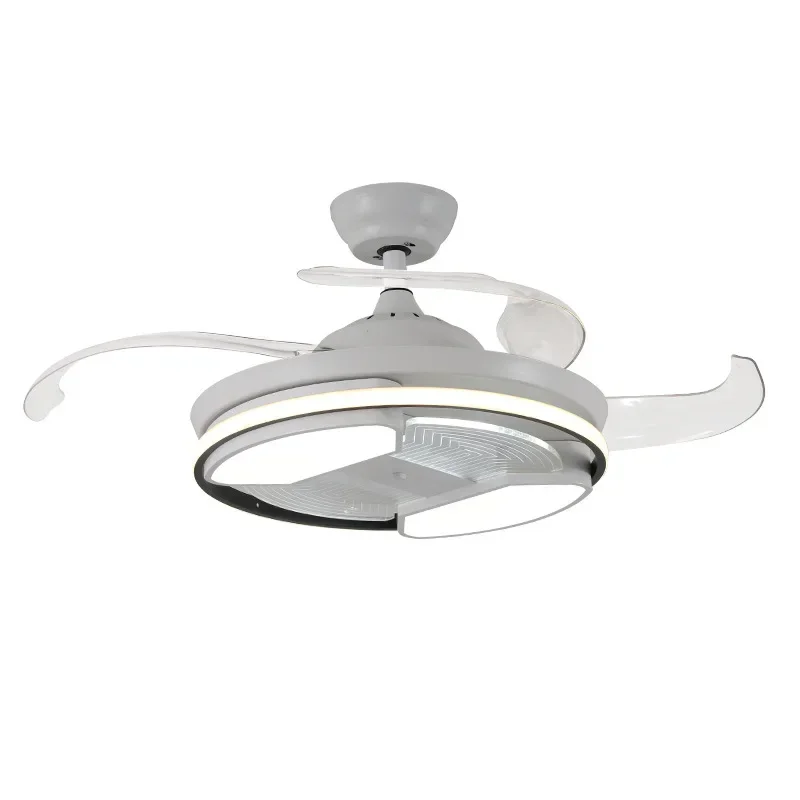 Современная Бесшумная люстра-вентилятор размером 42 дюйма для гостиной столовой