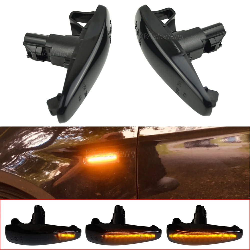 

LED Side Fender Dynamic Turn Signal Light Marker Lamp For Mitsubishi Lancer Evolution Evo X Outlander Sport RVR ASX Mirage 2014+
