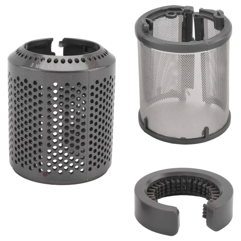 

Внутренний фильтр для фена + внешняя клетка для фильтра для моделей Dyson HD01 HD03 HD08, с щеткой для чистки фильтра A