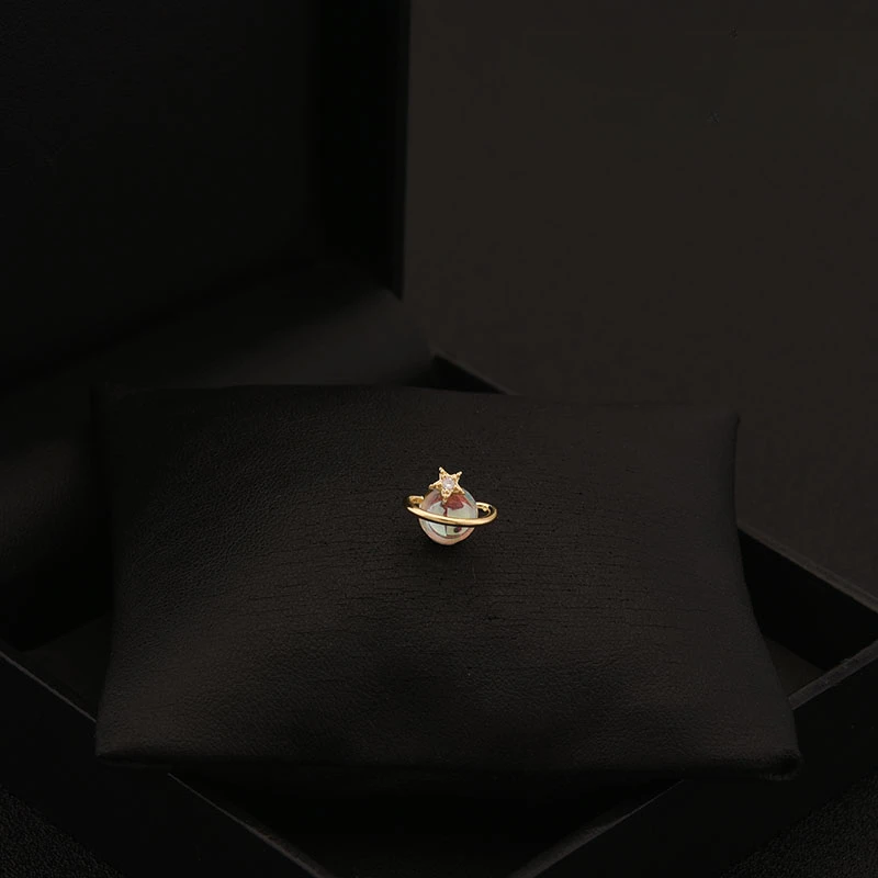 Japanese Style All-Match Planet Small Collar Pin Cute Brooch Women's Accessories Neckline Anti-Exposure Cardigan Buckle Jewelry