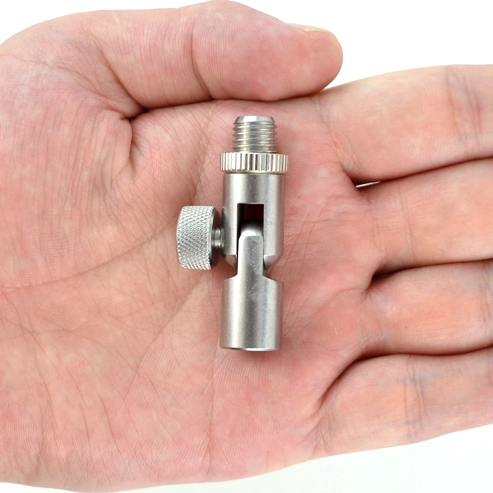 Stainless Steel Angle Adaptor Connector Rod Pod Bank Stick Rest  Carp Fishing Tackle