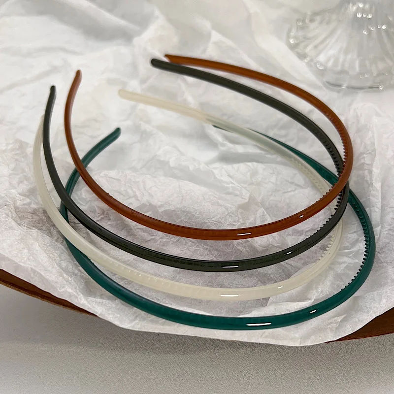 

Solid Female Retro Headband Turban Hairband For Women Hair Hoop Bezel Hair Accessories Headwear Acrylic Non-slip Headdress