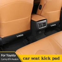 pu leather anti child kick pad for toyota camry 8th 2018 2022 waterproof seat back protector cover anti mud dirt accessories