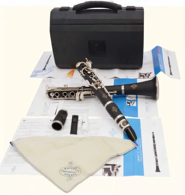 Buffet Crampon&Cie A PARIS B16 17 Key Bb Tune Bakelite Clarinet Playing Musical Instruments Clarinet with Accessories