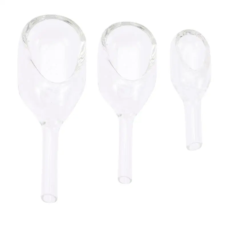 

3pcs Laboratory Glassware Weighing Funnel Glass Weighing Boat for Experiment