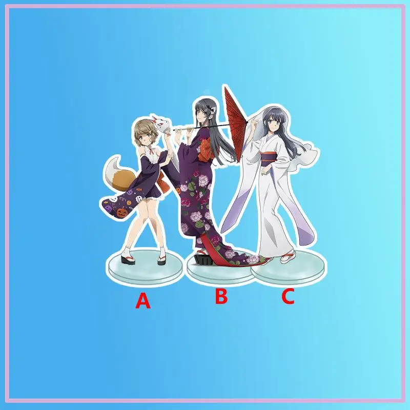 

Anime Stand Rascal Does Not Dream of Bunny Girl Senpai Sakurajima Mai Acrylic Figure Display desktop decoration 15cm