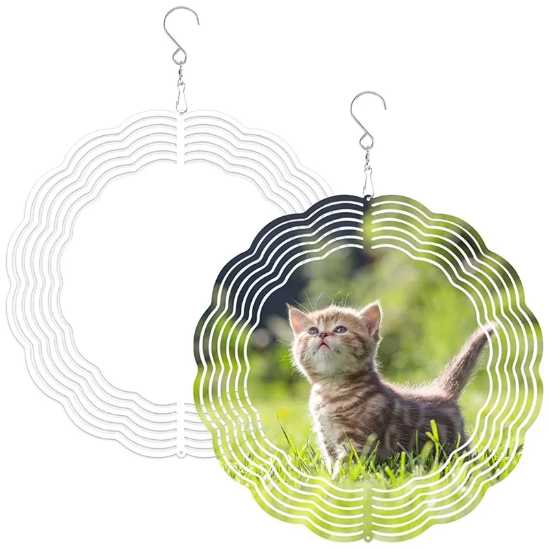 1 Упаковка 8-дюймовых заготовок для сублимационного ветряного прядильщика 3D