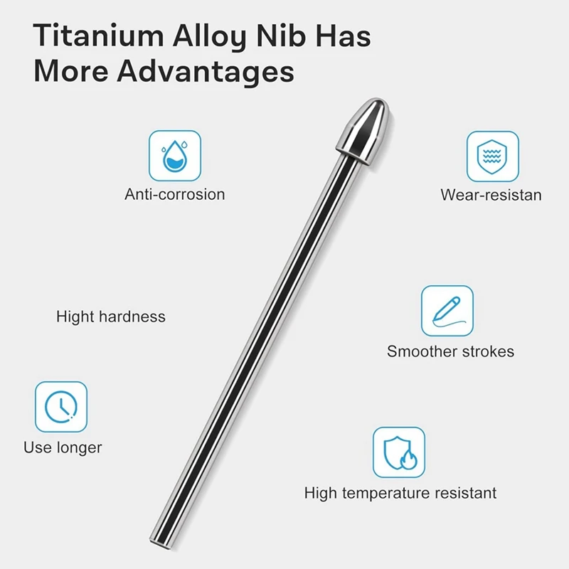 Прочные наконечники стилуса для маркера сменные металлические из титанового