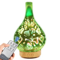 factory price scent diffuser 100ml glass bottle 3d colorful ultrasonic aromatherapy humidifier for home office bedroom car