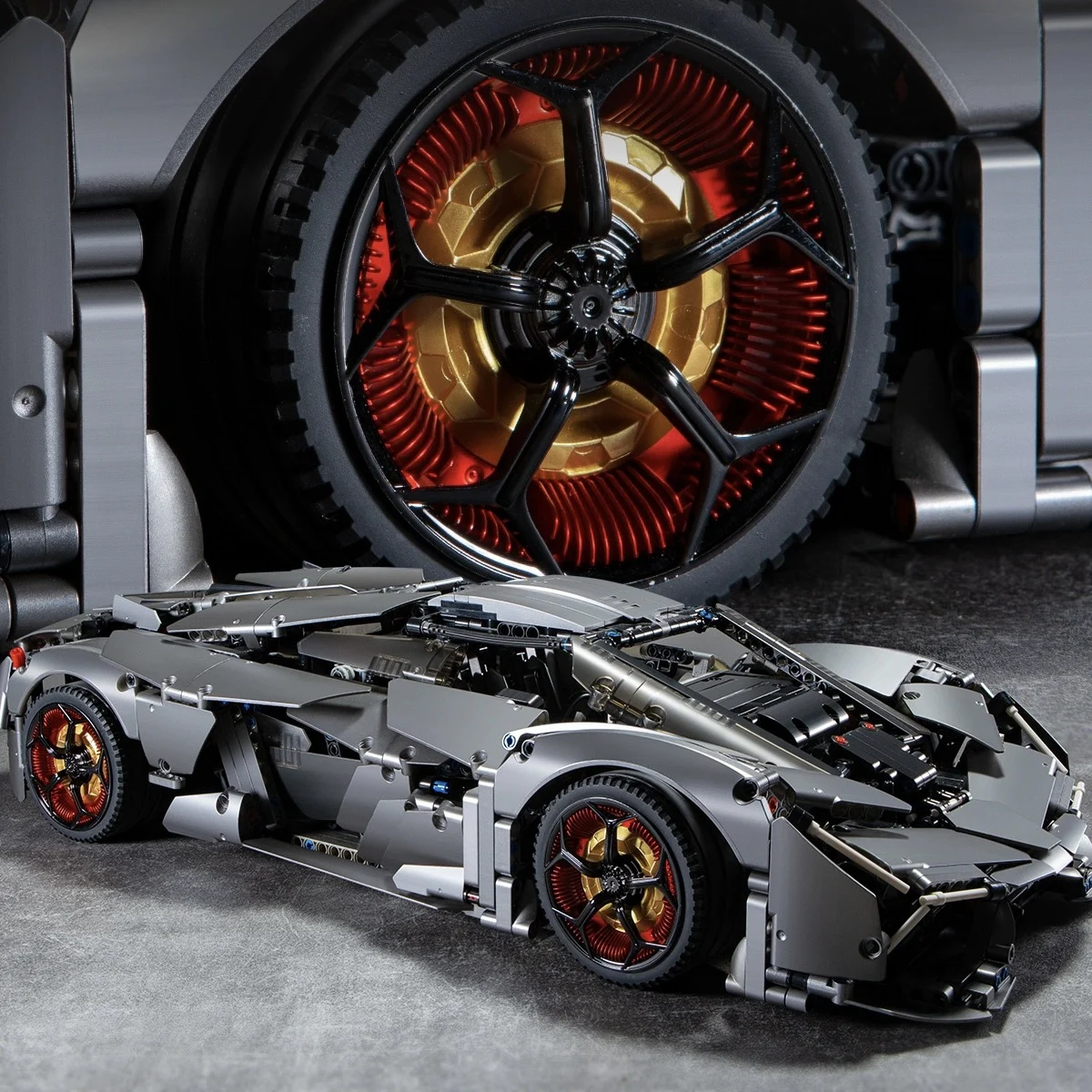 

MOC Lambor Terzo O модель высокотехнологичного суперспортивного DJ Rambo гоночный автомобиль 10246 строительные блоки кирпичи игрушки подарок для мальчиков