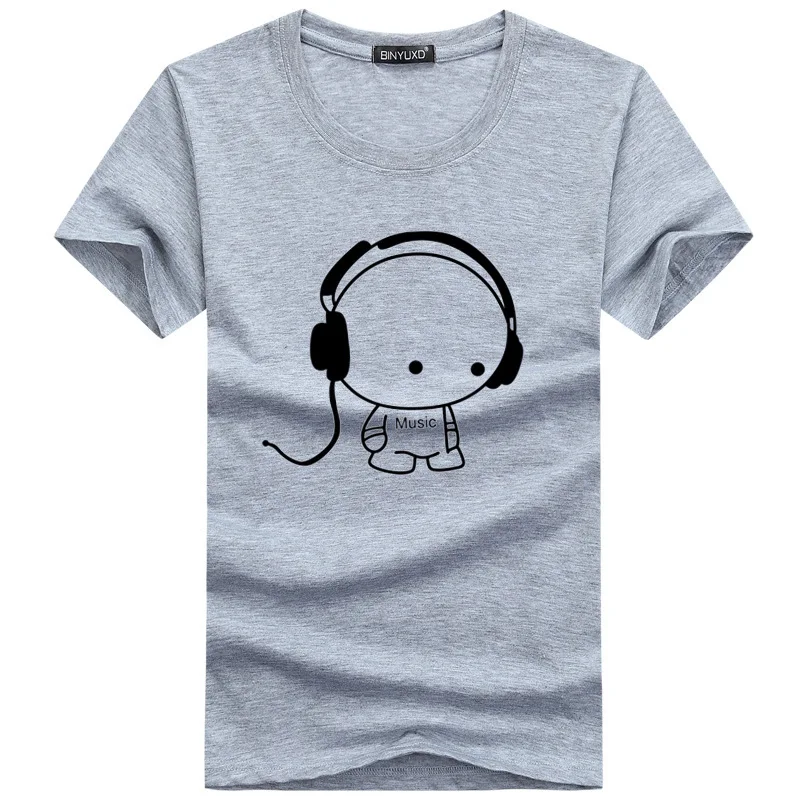 

3915 Men's T-Shirts Summer Short Sleeve t shirt men Simple creative design line cross Print cotton Brand shirts Men Top Tees