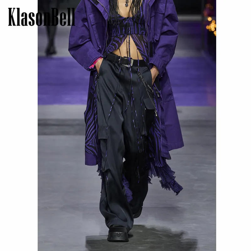 

Женские брюки с высокой талией и карманами KlasonBell 4,23